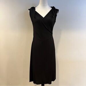 Elegant vintage Black Sleeveless‎ Stretchy mini Dress size small